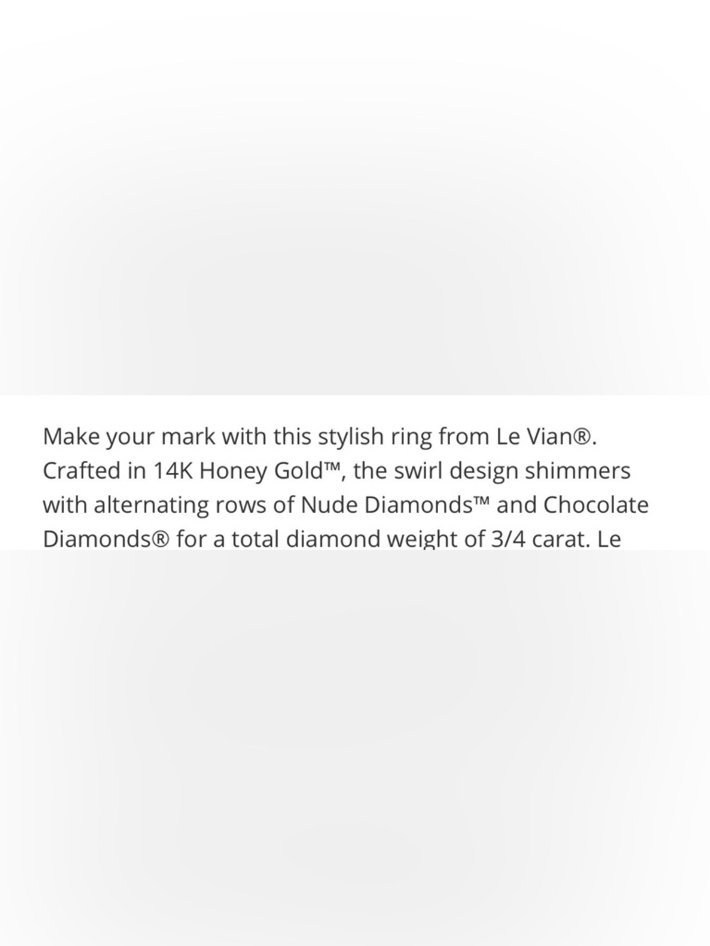 Le Vian Band Honey Gold Size 6 - Picture 6 of 8